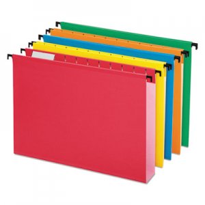 Pendaflex 6152X2ASST Poly Laminate Hanging Folders, 1/5 Tab, Letter, Assorted, 20/Box