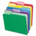 Pendaflex 84370 File Folders with Erasable Tabs, 1/3 Cut Top Tab, Letter, Assorted, 30/Pack