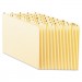 Pendaflex EN225 Recycled Top Tab File Guides, Alpha, 1/5 Tab, Manila, Letter, 25/Set