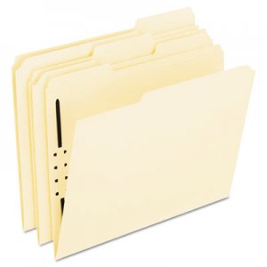 Pendaflex FM210 Fastener Folders, 1 Fastener, 1/3 Cut Tabs, Letter, Manila, 50/Box