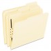 Pendaflex FM210 Fastener Folders, 1 Fastener, 1/3 Cut Tabs, Letter, Manila, 50/Box