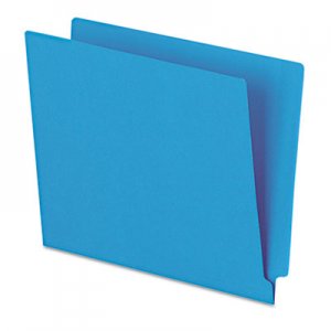 Pendaflex H110DBL Reinforced End Tab Folders, Two Ply Tab, Letter, Blue, 100/Box