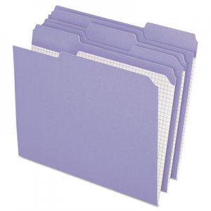Pendaflex R15213LAV Reinforced Top Tab File Folders, 1/3 Cut, Letter, Lavender, 100/Box