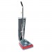Sanitaire SC679J Commercial Lightweight Upright Vacuum, Bag-Style, 12lb, Gray/Red