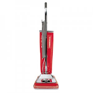 Sanitaire EURSC886E Quick Kleen Commercial Upright Vacuum with Vibra-Groomer II, 17.5lb, Red