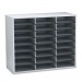 Fellowes 25041 Literature Organizer, 24 Letter Sections, 29 x 11 7/8 x 23 7/16, Dove Gray