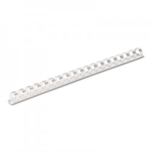 Fellowes 52372 Plastic Comb Bindings, 1/2" Diameter, 90 Sheet Capacity, White, 100 Combs/Pack