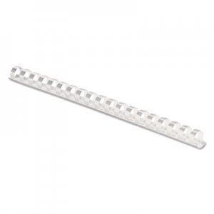 Fellowes 52371 Plastic Comb Bindings, 3/8" Diameter, 55 Sheet Capacity, White, 100 Combs/Pack