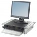 Fellowes 8031101 Standard Monitor Riser, 19 7/8 x 14 1/16 x 6 1/2, Black/Silver