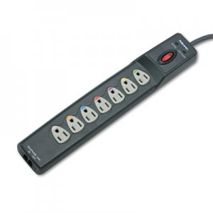 Fellowes 99111 Power Guard Surge Protector, 7 Outlets, 12 ft Cord, 1600 Joules, Gray