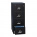 FireKing 41831CBL Four-Drawer Vertical File, 17-3/4w x 31-9/16d, UL 350 for Fire, Letter, Black