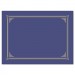 Geographics 47401 Certificate/Document Cover, 12 1/2 x 9 3/4, Metallic Blue, 6/Pack