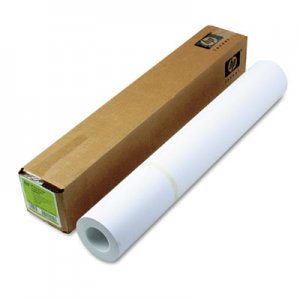 HP C6029C Designjet Inkjet Large Format Paper, 6.6 mil, 24" x 100 ft, White