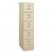 HON 315PL 310 Series Five-Drawer, Full-Suspension File, Letter, 26-1/2d, Putty