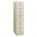 HON 315PQ 310 Series Five-Drawer, Full-Suspension File, Letter, 26-1/2d, Light Gray