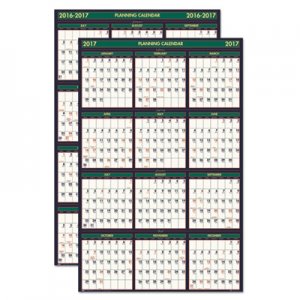 House of Doolittle 391 Recycled 4 Seasons Reversible Business/Academic Calendar, 24 x 37, 2016-2017