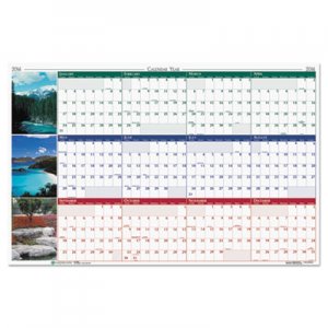 House of Doolittle 393 Earthscapes Nature Scene Reversible/Erasable Yearly Wall Calendar, 24 x 37, 2016