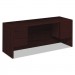 HON 10543NN 10500 Series Kneespace Credenza With 3/4-Height Pedestals, 72w x 24d, Mahogany
