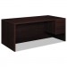 HON 10585RNN 10500 Series Large "L" or "U" Right 3/4-Height Ped Desk, 72w x 36d, Mahogany