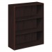 HON 10753NN 10700 Series Wood Bookcase, Three Shelf, 36w x 13 1/8d x 43 3/8h, Mahogany