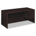 HON 10783RNN 10700 Series "L" Desk, 3/4 Right Pedestal, 66w x 30d x 29 1/2h, Mahogany