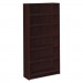 HON 1876N 1870 Series Bookcase, Six Shelf, 36w x 11 1/2d x 72 5/8h, Mahogany