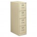 HON 314PL 310 Series Four-Drawer, Full-Suspension File, Letter, 26-1/2d, Putty