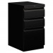 HON 33720RP Efficiencies Mobile Pedestal File with One File/Two Box Drawers, 19-7/8d, Black