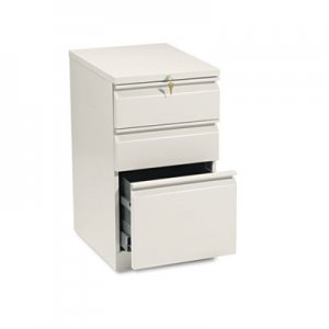 HON 33720RL Efficiencies Mobile Pedestal File with One File/Two Box Drawers, 19-7/8d, Putty