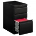 HON 33723RP Efficiencies Mobile Pedestal File with One File/Two Box Drawers, 22-7/8d, Black