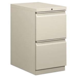 HON 33823RQ Efficiencies Mobile Pedestal File w/Two File Drawers, 22-7/8d, Light Gray