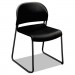 HON HON4031ONT GuestStacker Series Chair, Black with Black Finish Legs, 4/Carton