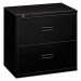 basyx 432LP 400 Series Two-Drawer Lateral File, 30w x 19-1/4d x 28-3/8, Black