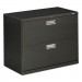 HON 682LS 600 Series Two-Drawer Lateral File, 36w x 19-1/4d, Charcoal