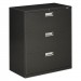 HON 683LS 600 Series Three-Drawer Lateral File, 36w x 19-1/4d, Charcoal