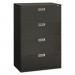 HON 684LS 600 Series Four-Drawer Lateral File, 36w x 19-1/4d, Charcoal