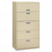 HON 685LL 600 Series Five-Drawer Lateral File, 36w x 19-1/4d, Putty