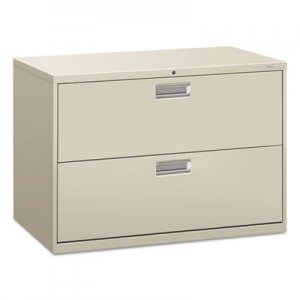 HON 692LQ 600 Series Two-Drawer Lateral File, 42w x 19-1/4d, Light Gray