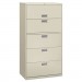 HON 685LQ 600 Series Five-Drawer Lateral File, 36w x 19-1/4d, Light Gray