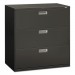 HON 693LS 600 Series Three-Drawer Lateral File, 42w x 19-1/4d, Charcoal