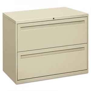 HON 782LL 700 Series Two-Drawer Lateral File, 36w x 19-1/4d, Putty