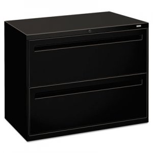 HON 782LP 700 Series Two-Drawer Lateral File, 36w x 19-1/4d, Black