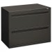 HON 782LS 700 Series Two-Drawer Lateral File, 36w x 19-1/4d, Charcoal