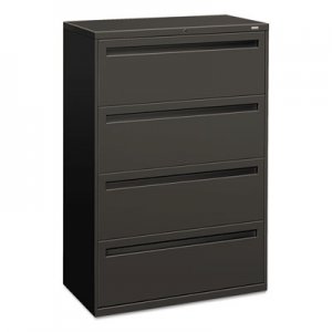 HON 784LS 700 Series Four-Drawer Lateral File, 36w x 19-1/4d, Charcoal