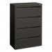 HON 784LS 700 Series Four-Drawer Lateral File, 36w x 19-1/4d, Charcoal
