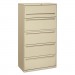HON 785LL 700 Series Five-Drawer Lateral File w/Roll-Out & Posting Shelf, 36w, Putty