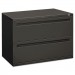 HON 792LS 700 Series Two-Drawer Lateral File, 42w x 19-1/4d, Charcoal