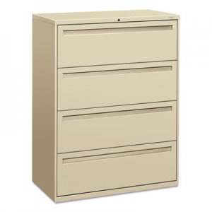 HON 794LL 700 Series Four-Drawer Lateral File, 42w x 19-1/4d, Putty