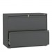 HON 882LS 800 Series Two-Drawer Lateral File, 36w x 19-1/4d x 28-3/8h, Charcoal