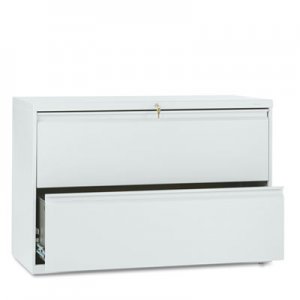 HON 892LQ 800 Series Two-Drawer Lateral File, 42w x 19-1/4d x 28-3/8h, Light Gray